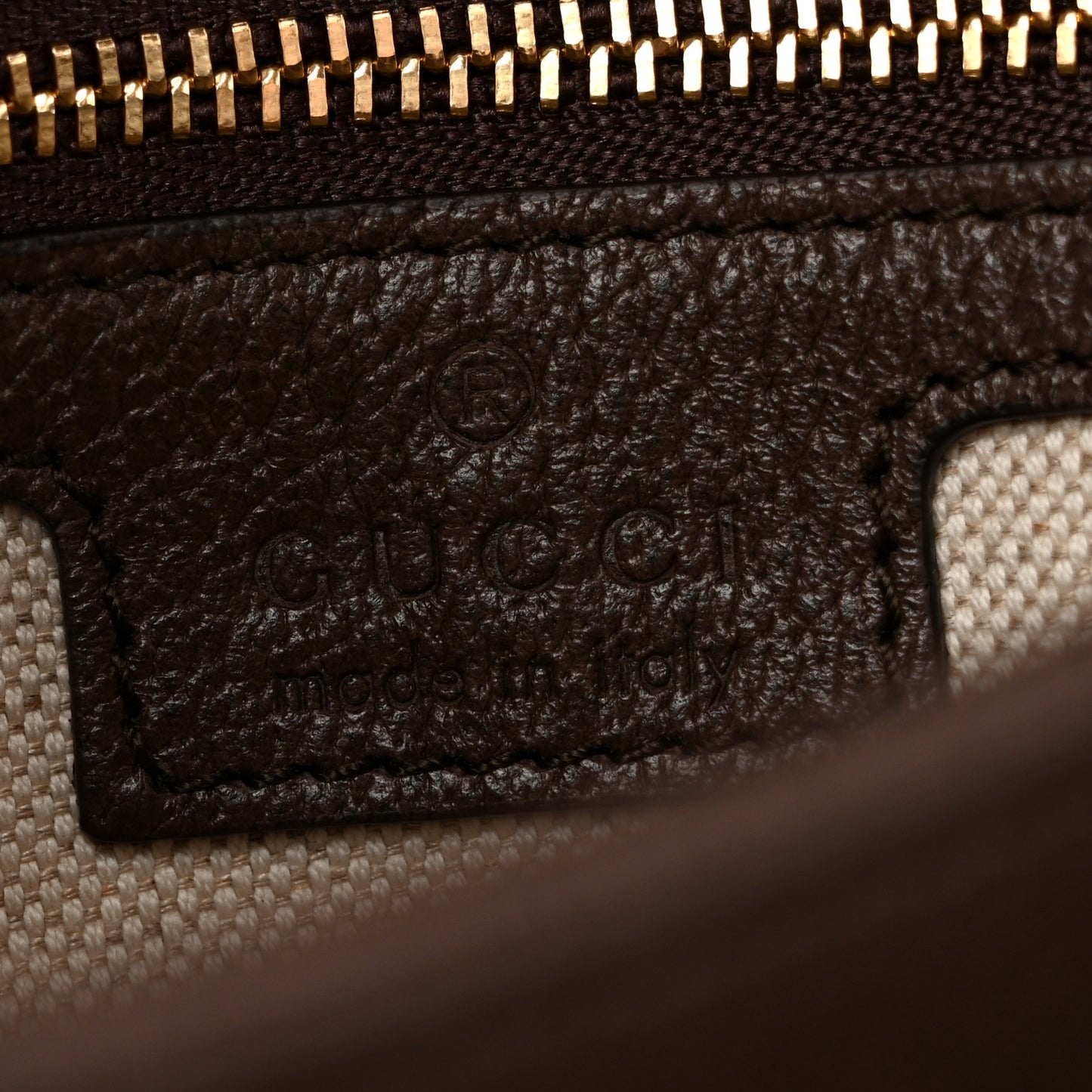 GG Supreme Monogram Textured Dollar Calfskin Web Medium Blondie Top Handle Shoulder Flap Bag Beige Ebony New Acero