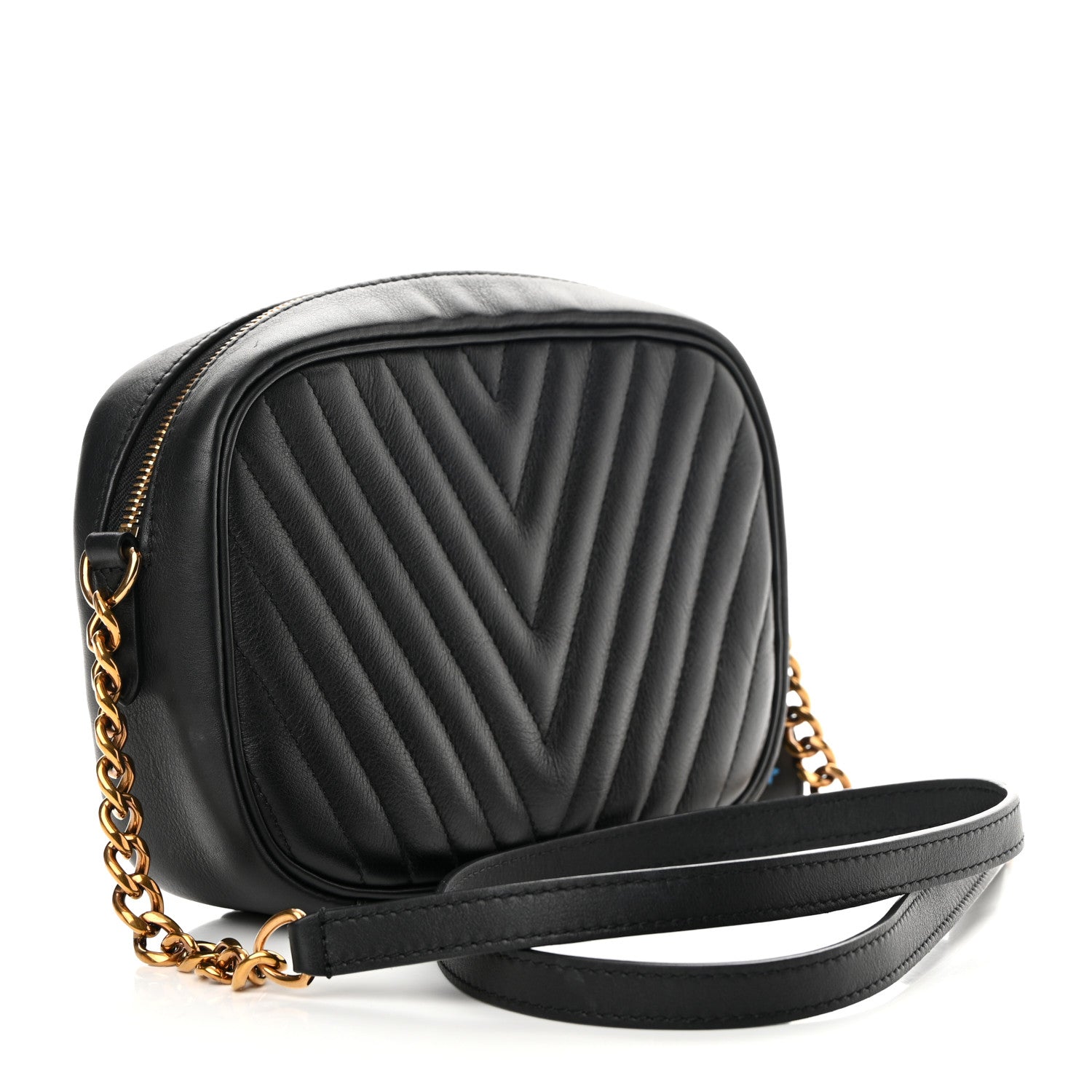 Louis Vuitton Calfskin New Wave Camera Bag Black 3 of 14