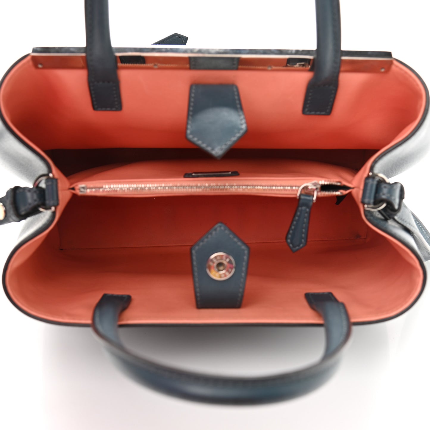 Vitello Dolce Century Petite 2Jours Tote Pavone Albicocca