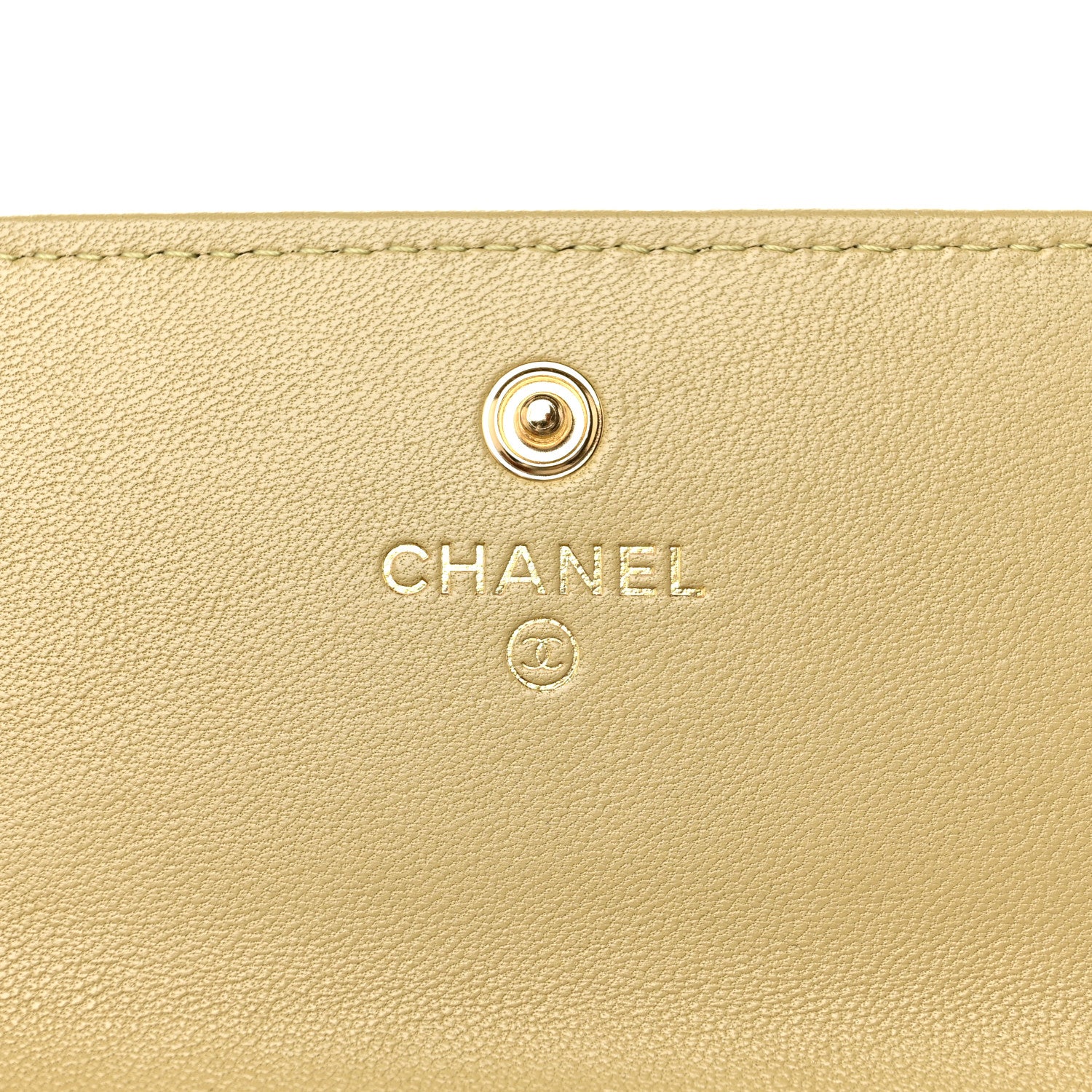 Chanel Lambskin Quilted Chanel 19 Flap Wallet Beige 6 of 12