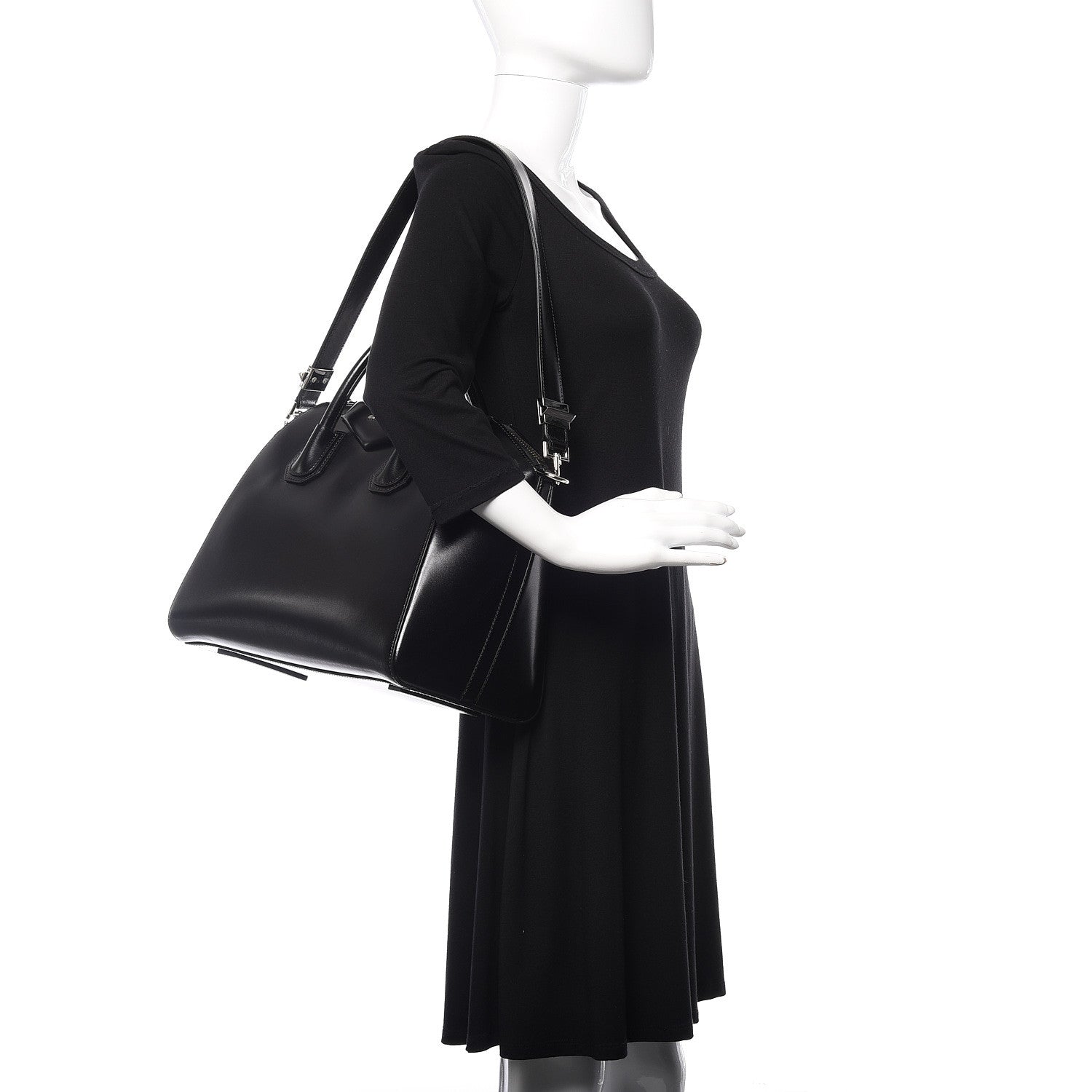 Givenchy Shiny Lord Calfskin Medium Antigona Black 2 of 8