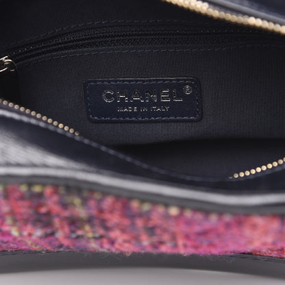 Chanel Tweed Calfskin Small Gabrielle Hobo Dark Navy 6 of 11