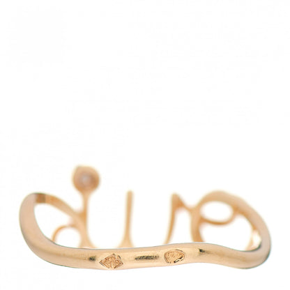 Christian Dior 18K Yellow Gold Diamond Oui Ring 53 6.25 4 of 6