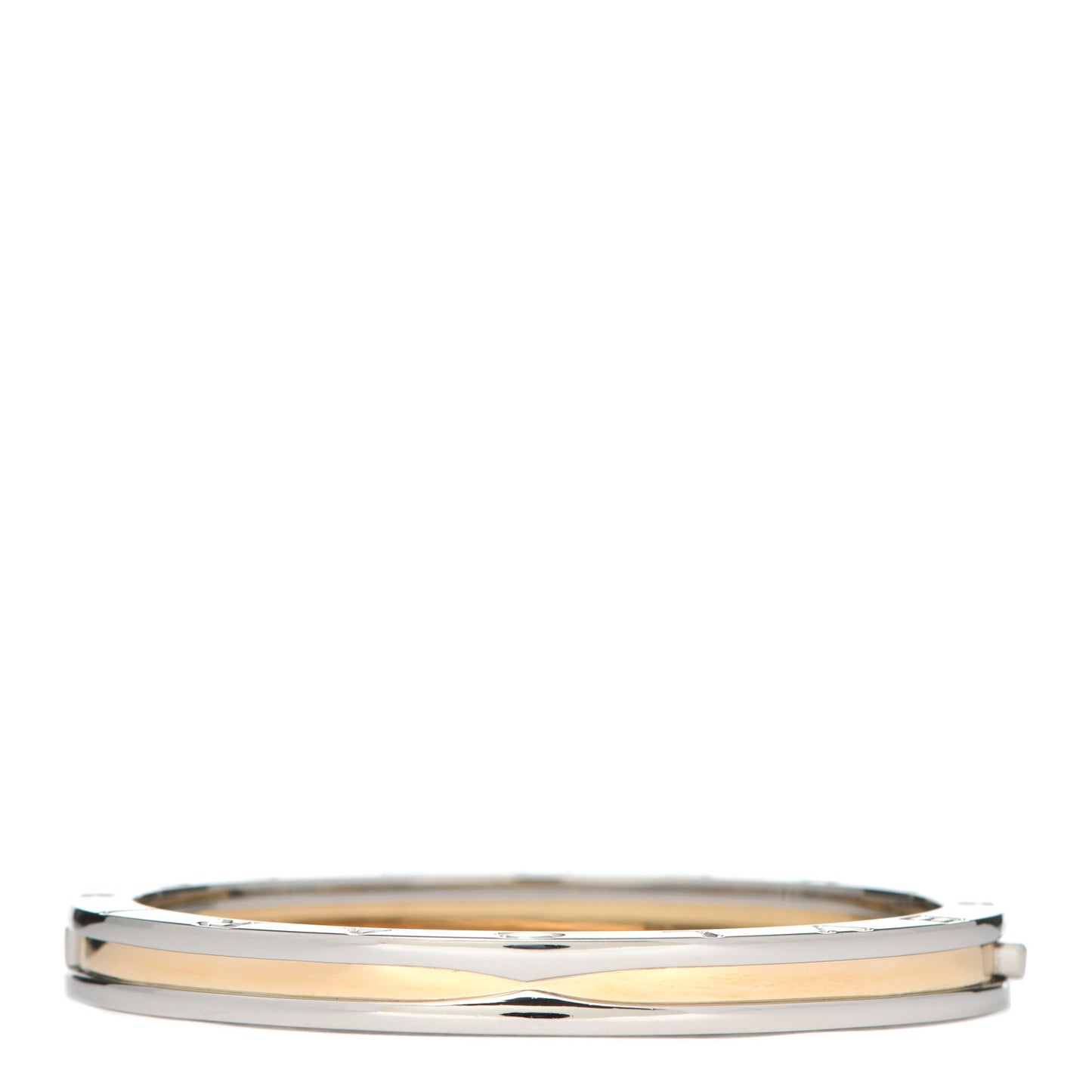 18K Yellow Gold Stainless Steel B.Zero1 Bangle Bracelet