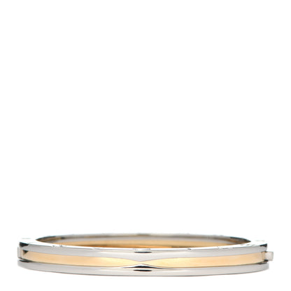Bulgari 18K Yellow Gold Stainless Steel B.Zero1 Bangle Bracelet 1 of 6