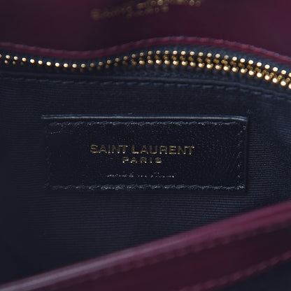 Saint Laurent Velvet Y Quilted Monogram Toy Loulou Crossbody Bag French Burgundy 7 of 12