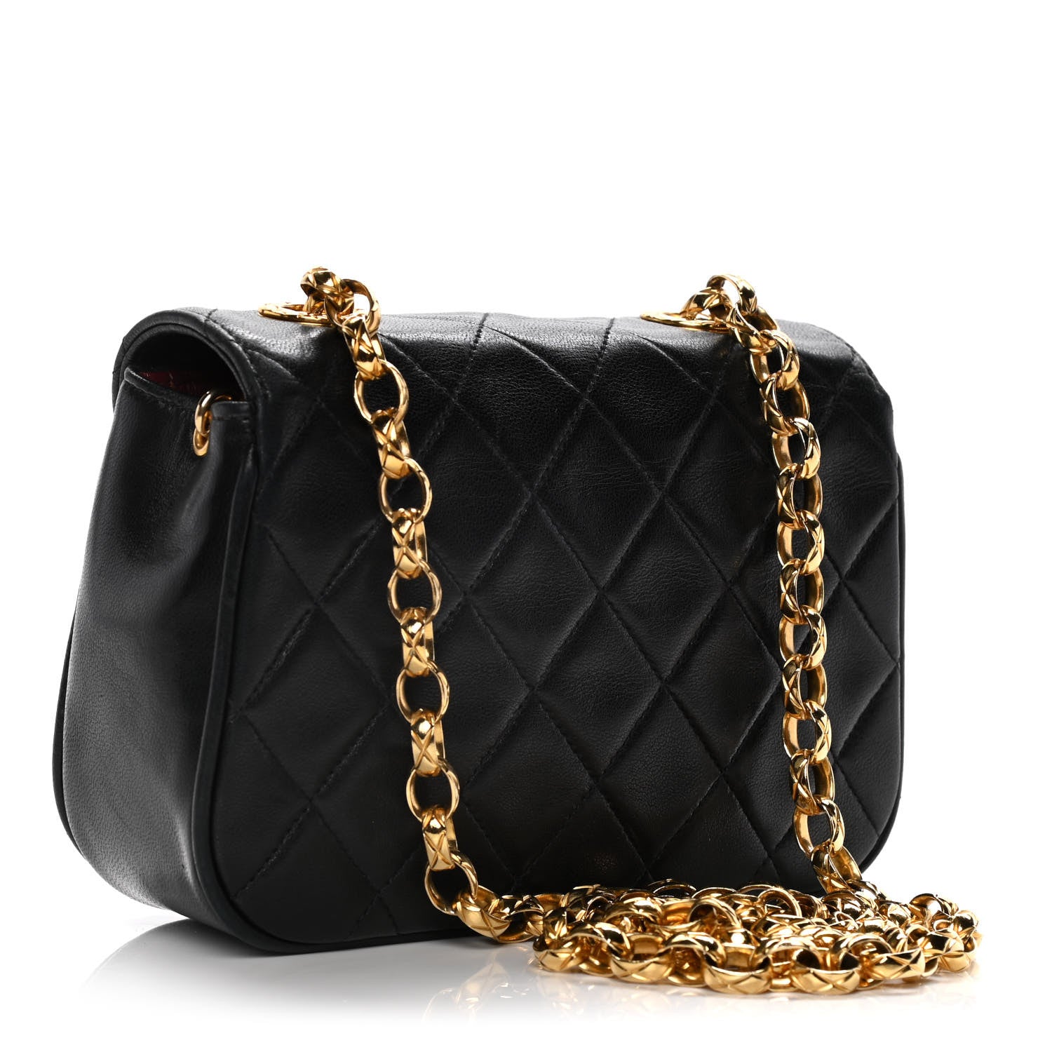 Chanel Lambskin Quilted Mini Square Flap Black 2 of 11