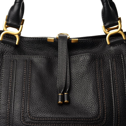 Chloe Calfskin Large New Marcie Tote Black 10 of 10