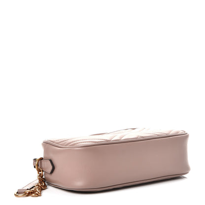 Gucci Calfskin Matelasse Small GG Marmont Chain Shoulder Bag Taupe 4 of 7