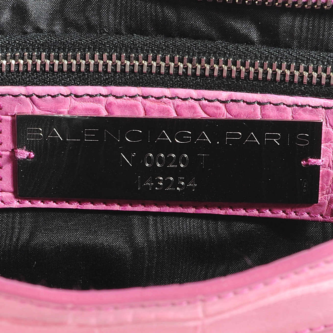 Balenciaga Crocodile Classic Silver Hardware City Bubblegum 8 of 9