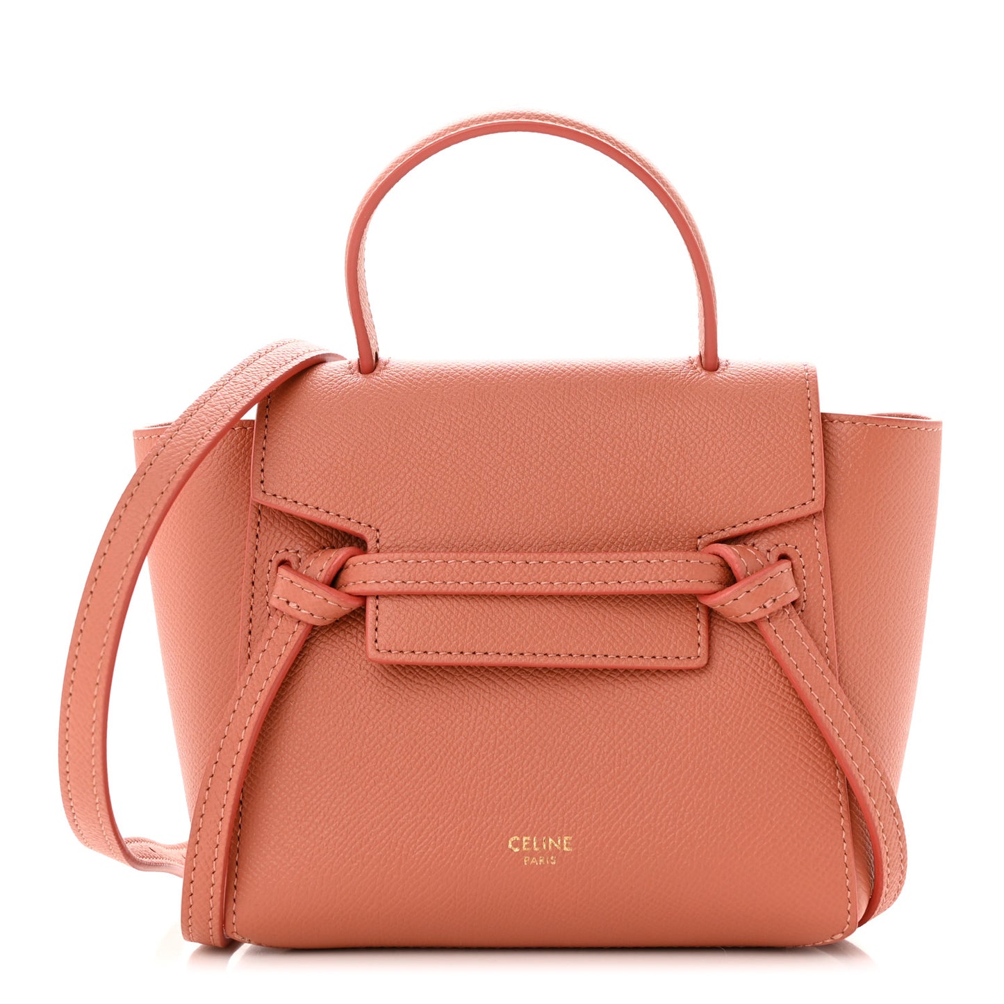 Grained Calfskin Pico Belt Bag Lychee