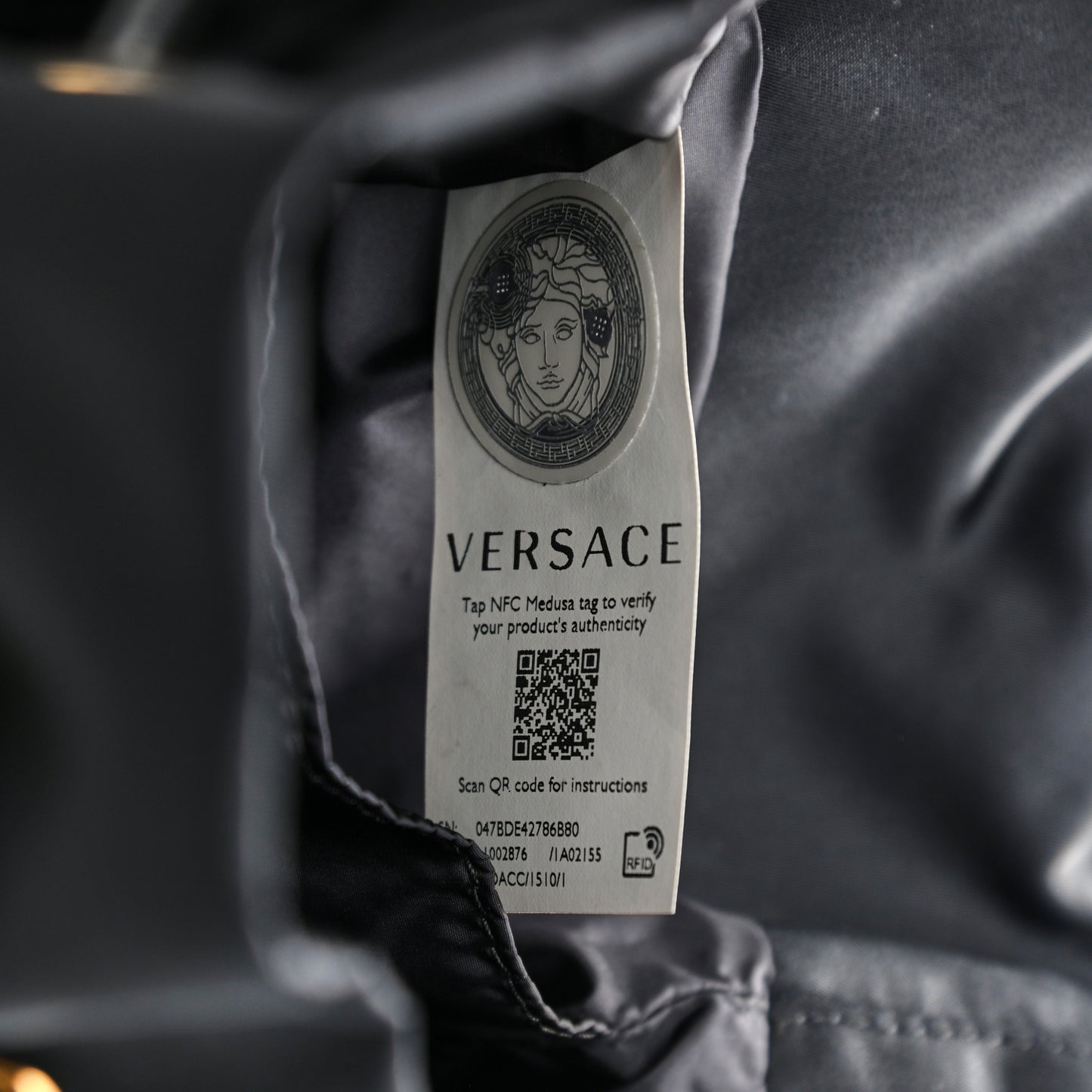 Nylon Palazzo Medusa Backpack Black
