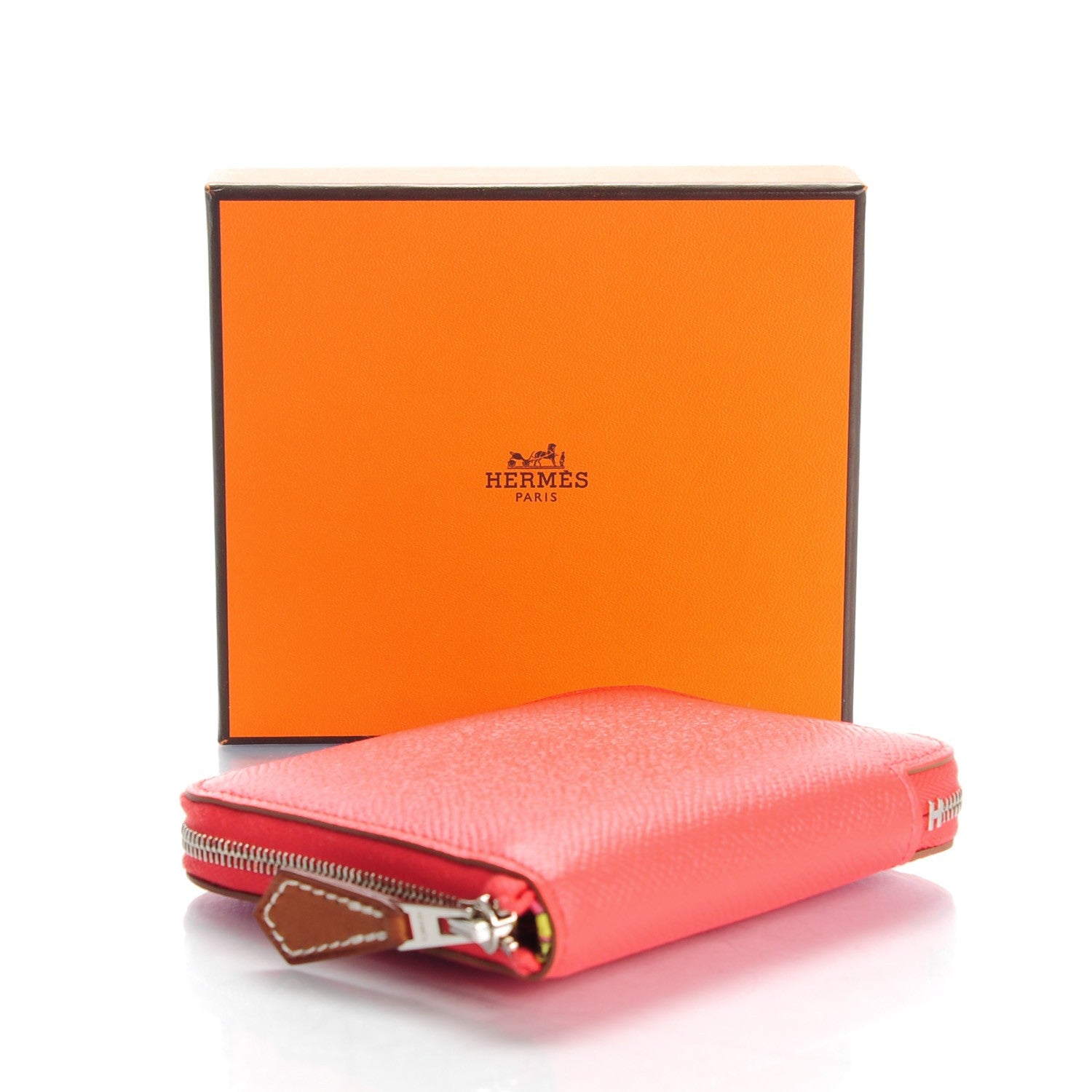 Hermes Epsom Silk'in Compact Wallet Rose Jaipur 4 of 9