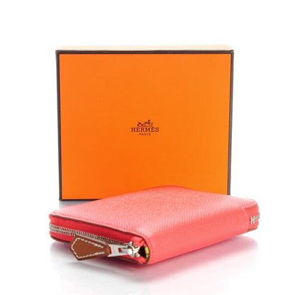 Hermes Epsom Silk'in Compact Wallet Rose Jaipur 4 of 9