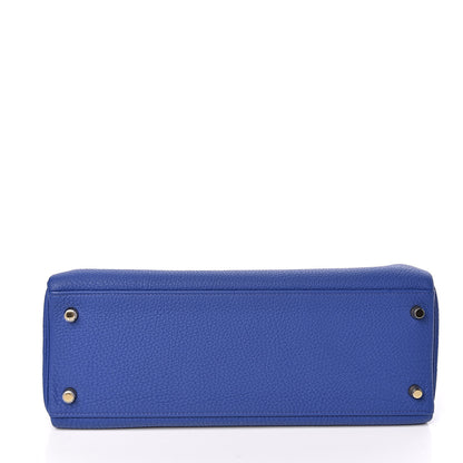 Hermes Togo Kelly Retourne 32 Bleu Electrique 5 of 33