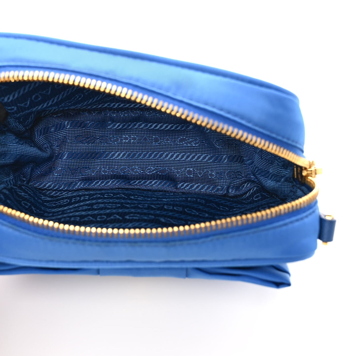 Tessuto Nylon Bow Camera Bag Blue