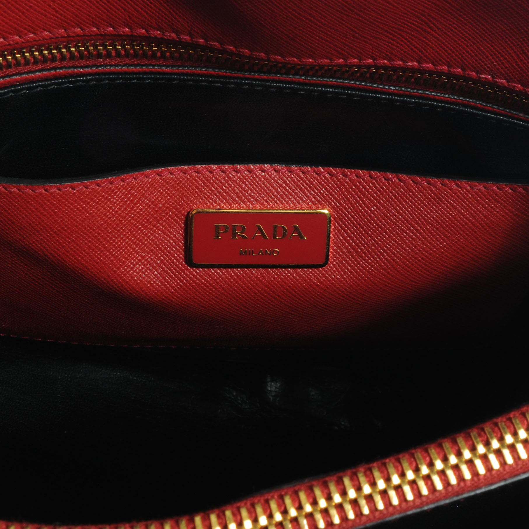 Prada Saffiano Soft Tote Fuoco 6 of 10