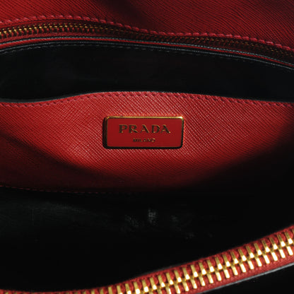 Prada Saffiano Soft Tote Fuoco 6 of 10