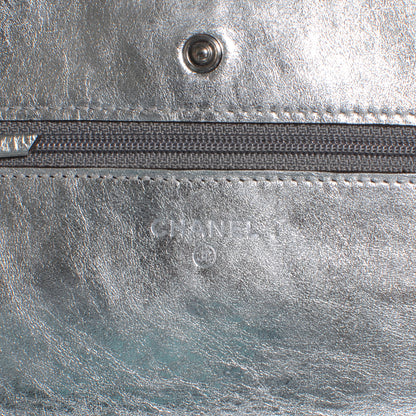 Chanel Calfskin Reissue Wallet On Chain WOC Silver 6 of 9