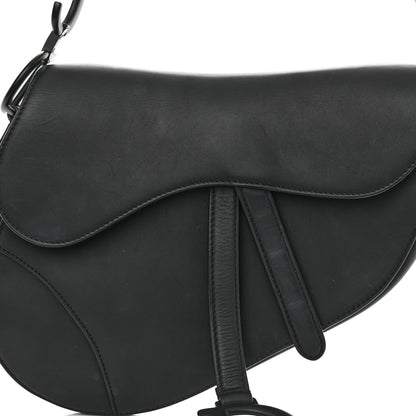 Christian Dior Ultra Matte Calfskin Saddle Bag Black 8 of 12