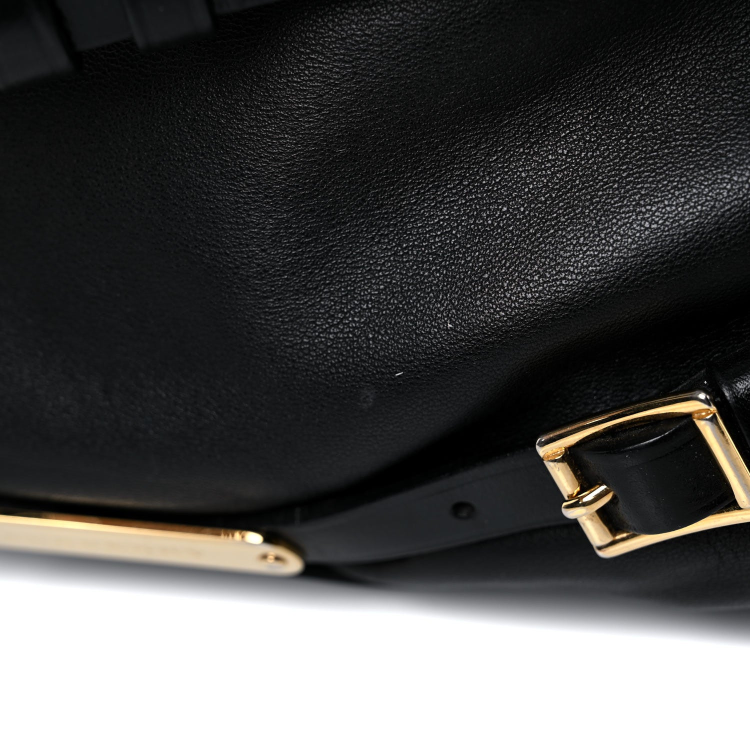 Burberry Soft Lambskin Bridle Calfskin Medium Gosford Hobo Black 22 of 26