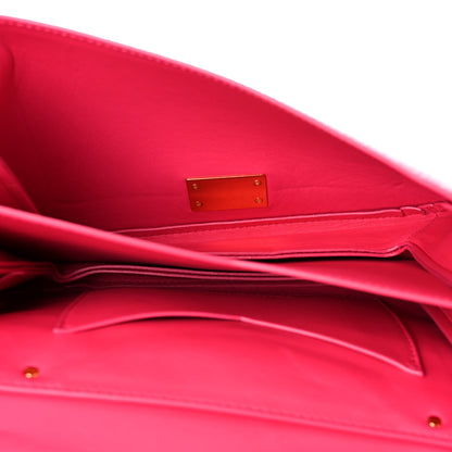 Bottega Veneta Calfskin Mount Envelope Bag Pink 5 of 10