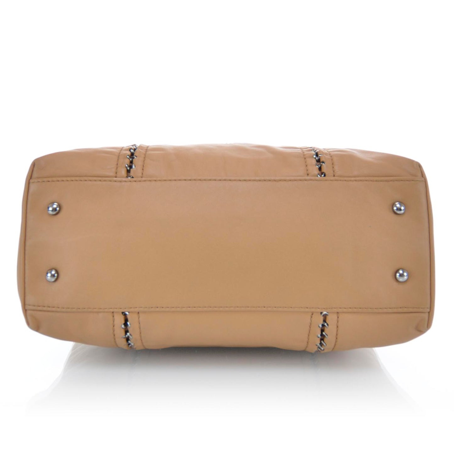 Calfskin Leather Luxe Ligne Tote Beige