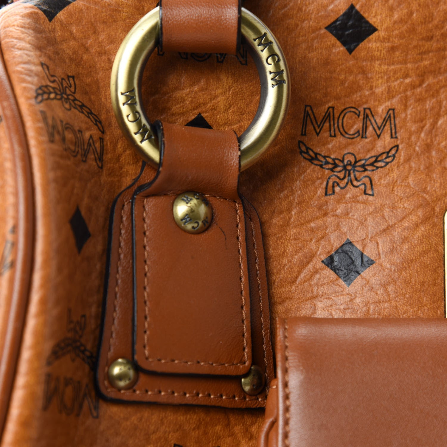 mcm ボディバッグ　cognac smallサイズ✨ MCM Essential Small Visetos Crossbody Bag Cognac - Buy Now