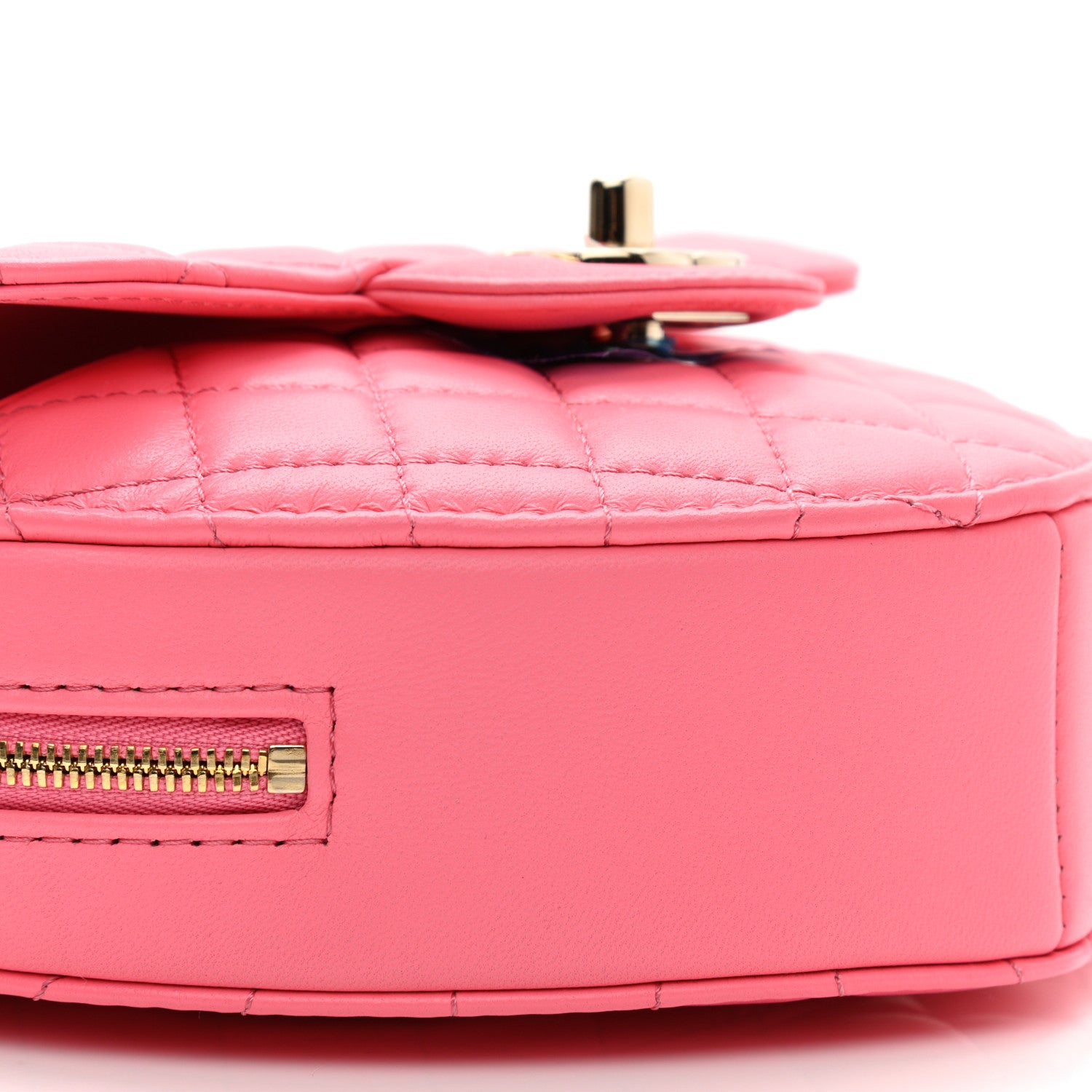 Chanel Lambskin Quilted CC In Love Heart Bag Pink 9 of 11