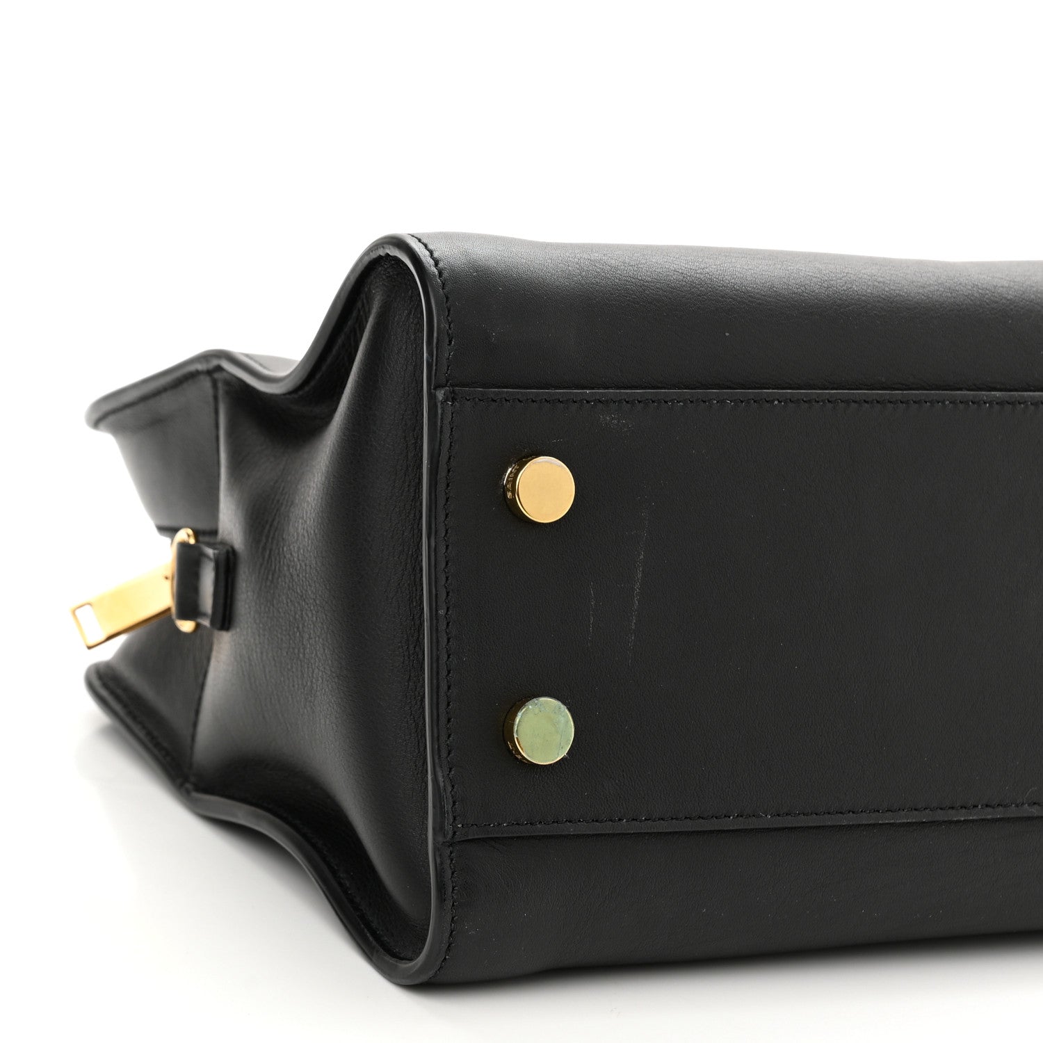 Saint Laurent Calfskin Monogram Baby Cabas Black 9 of 11