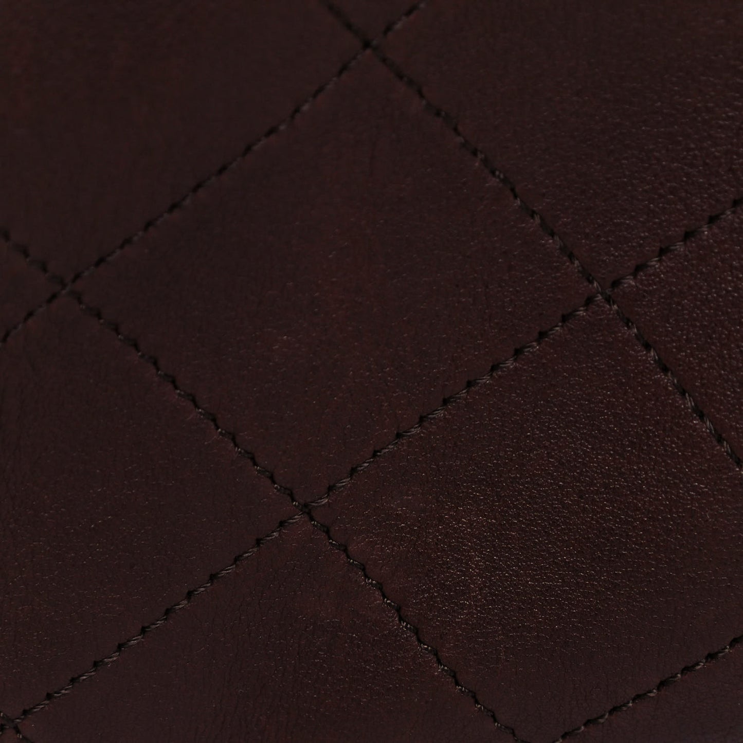 Calfskin Quilted Small On My Shoulder Drawstring Bag Brown