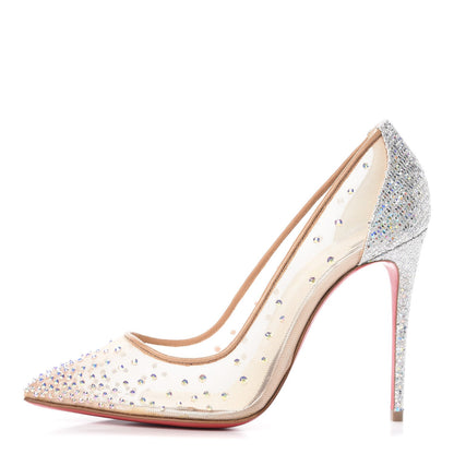 Christian Louboutin Crystal Strass Follies 100 Pumps 36 Crystal 1 of 9