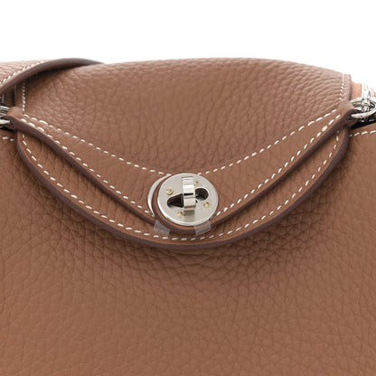 Hermes Taurillon Clemence Mini Lindy 20 Gold 7 of 10