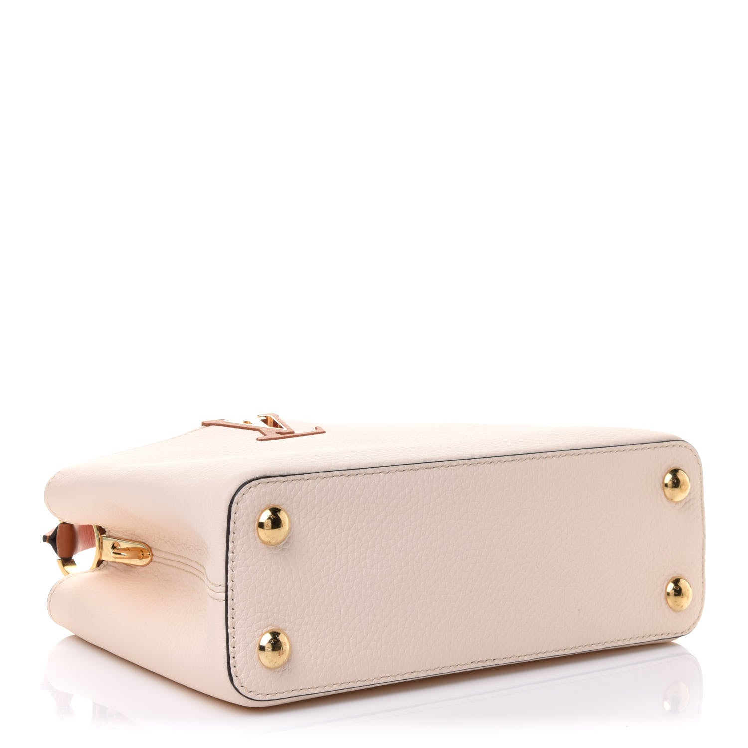 Louis Vuitton Taurillon Capucines BB Vanilla Light Beige Sienna Brown Tonic Orange 4 of 11