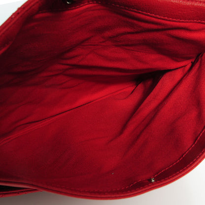 Marc Jacobs Lambskin Quilted Large Baroque Eugenie Clutch Red 6 of 12