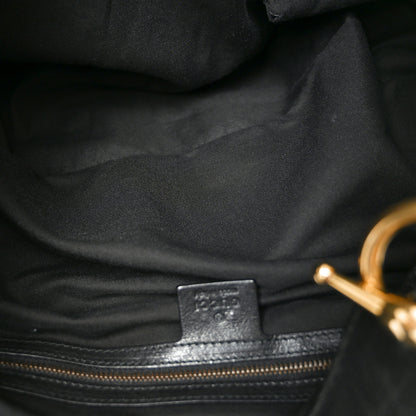 Gucci Monogram Large Jockey Hobo Black 5 of 12