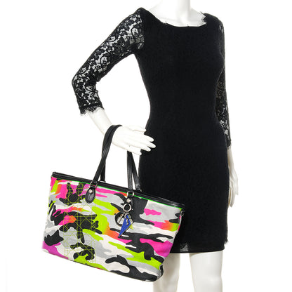 Christian Dior Canvas Large Camouflage Anselm Reyle Tote 2 of 7