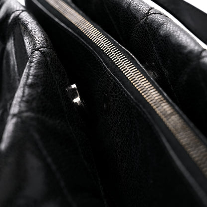 Chanel Crumpled Grained Calfskin Quilted CC Crave Tote Black 23 of 26