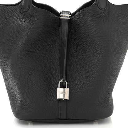 Hermes Taurillon Clemence Picotin Lock 18 PM Black 8 of 11