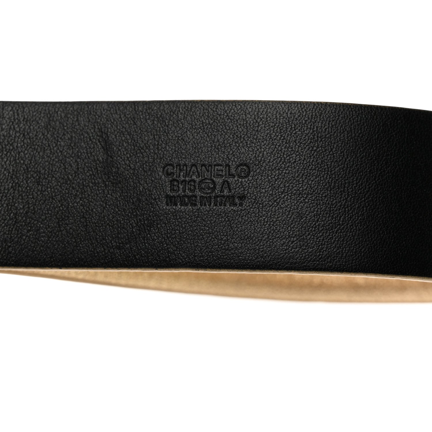 Chanel Metallic Calfskin Logo Belt 95 38 Gold 5 of 6