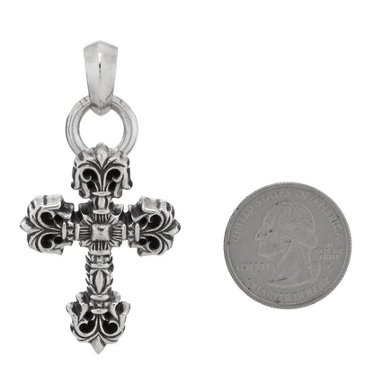 Chrome Hearts Sterling Silver Filigree Cross Pendant 2 of 3