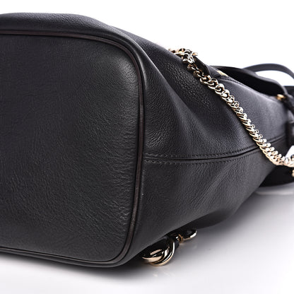 Chloe Suede Calfskin Medium Faye Backpack Black 8 of 14