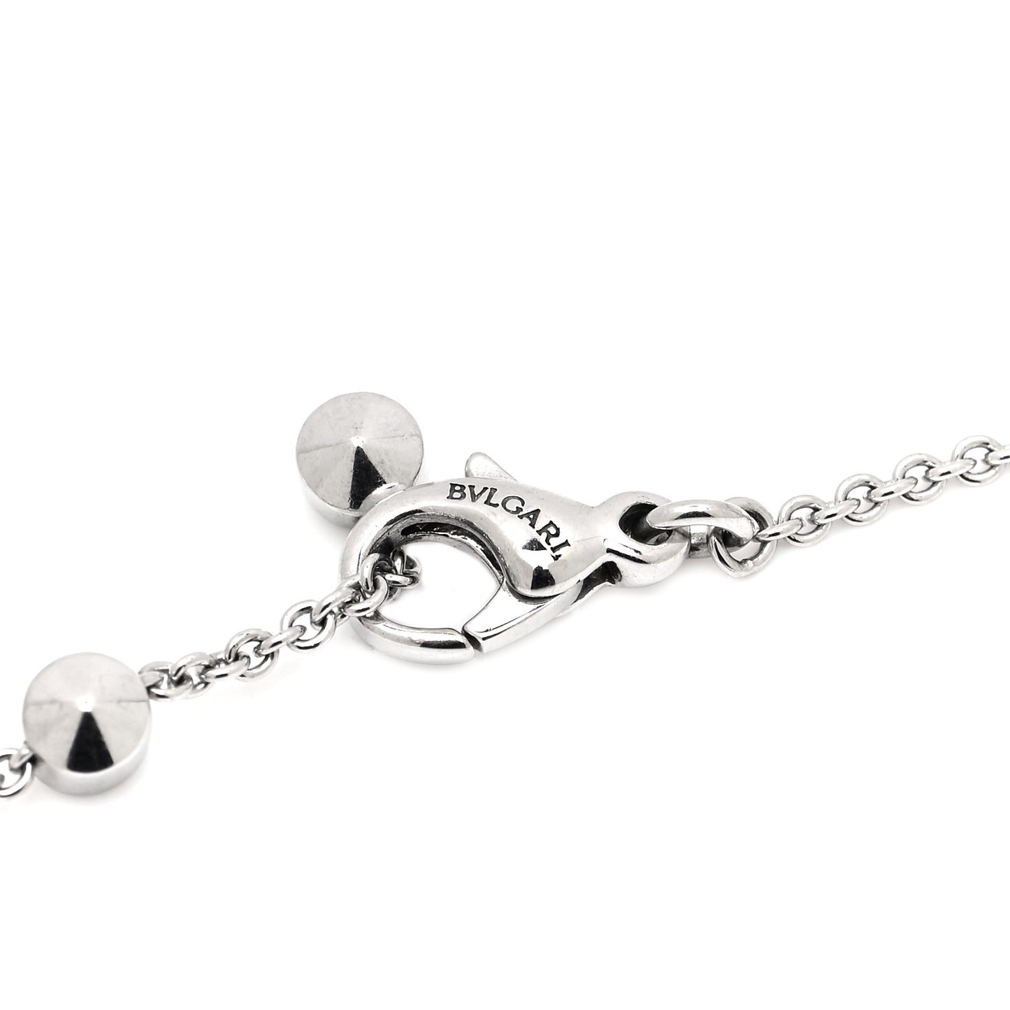 18K White Gold Diamond Lucia Latin Cross Pendant Necklace