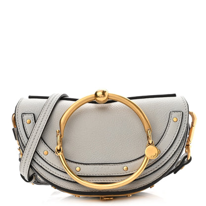 Chloe Calfskin Small Nile Bracelet Minaudiere Bag Airy Grey 1 of 10