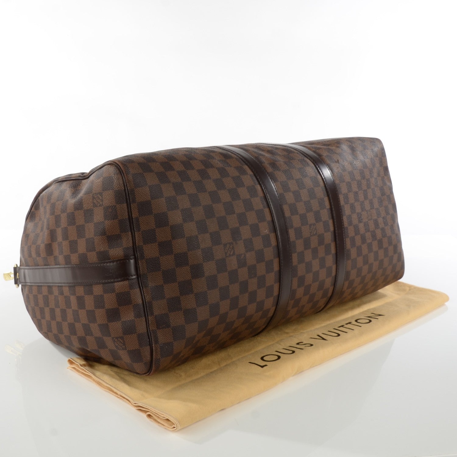 Louis Vuitton Damier Ebene Keepall Bandouliere 55 5 of 10