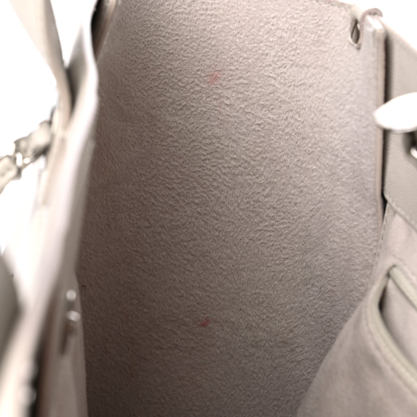 Caviar Small Studded Deauville Tote Ivory