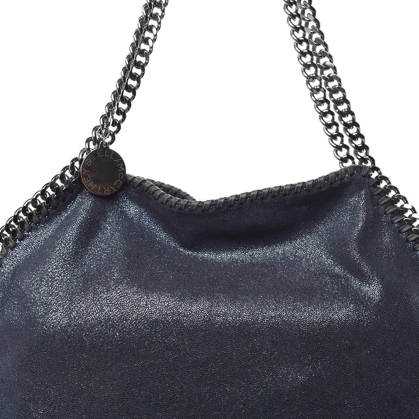 Shaggy Deer Small Falabella Tote Lapis Navy