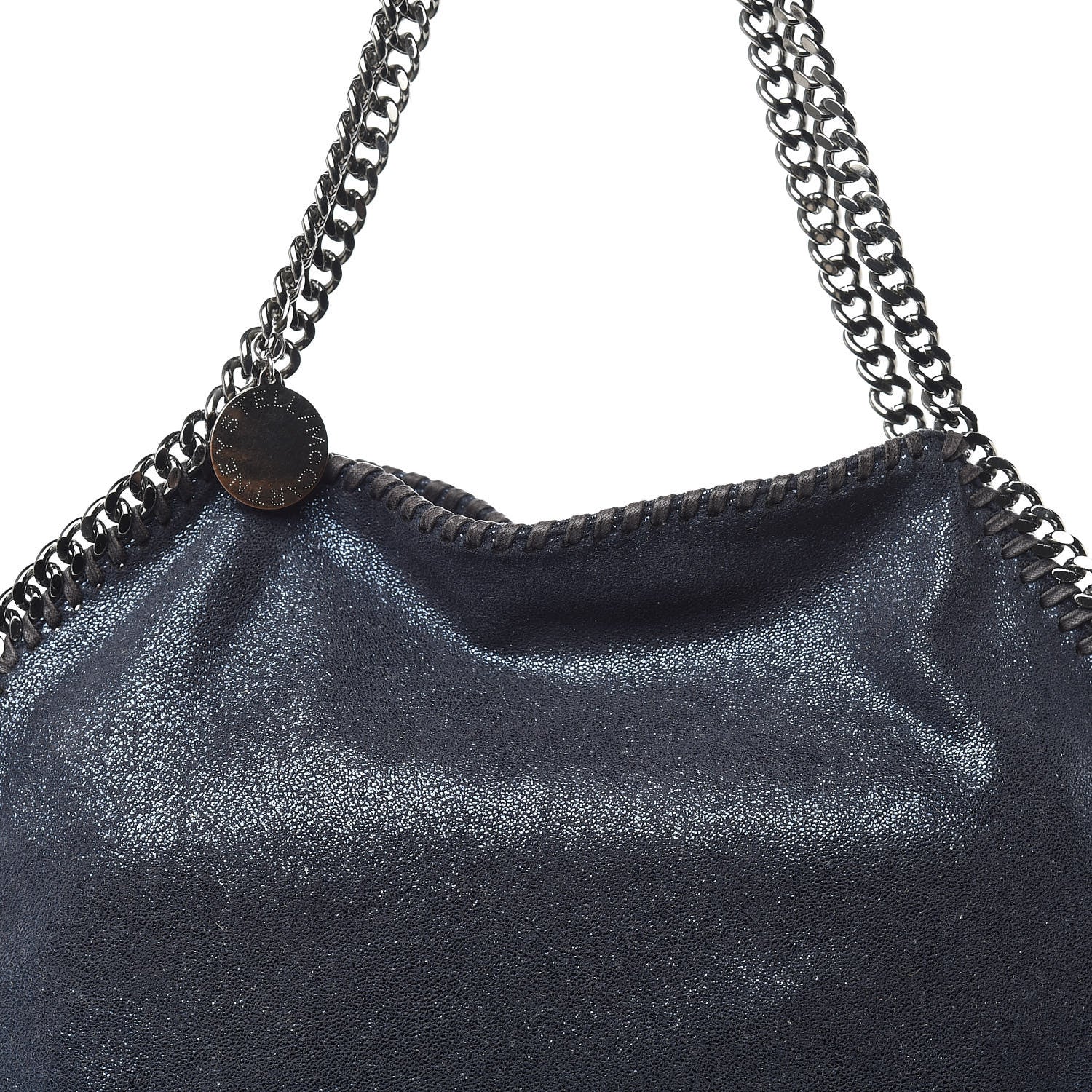 Stella McCartney Shaggy Deer Small Falabella Tote Lapis Navy 10 of 12