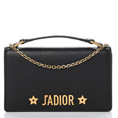 Christian Dior Grained Calfskin J'adior Clutch Black 3 of 13