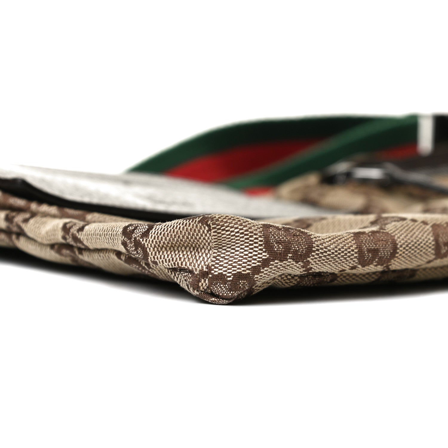 Gucci GG Monogram Double Pocket Belt Bag Dark Brown 7 of 12